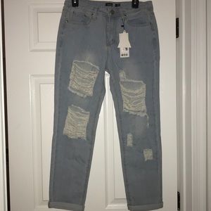 Boohoo Ripped Boyfriend Jeans